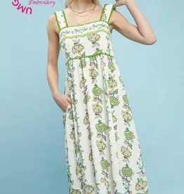 Umgee Floral Tiered Maxi Dress