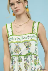 Umgee Floral Tiered Maxi Dress