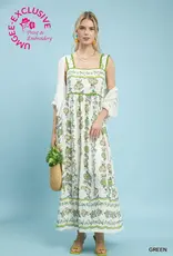 Umgee Floral Tiered Maxi Dress