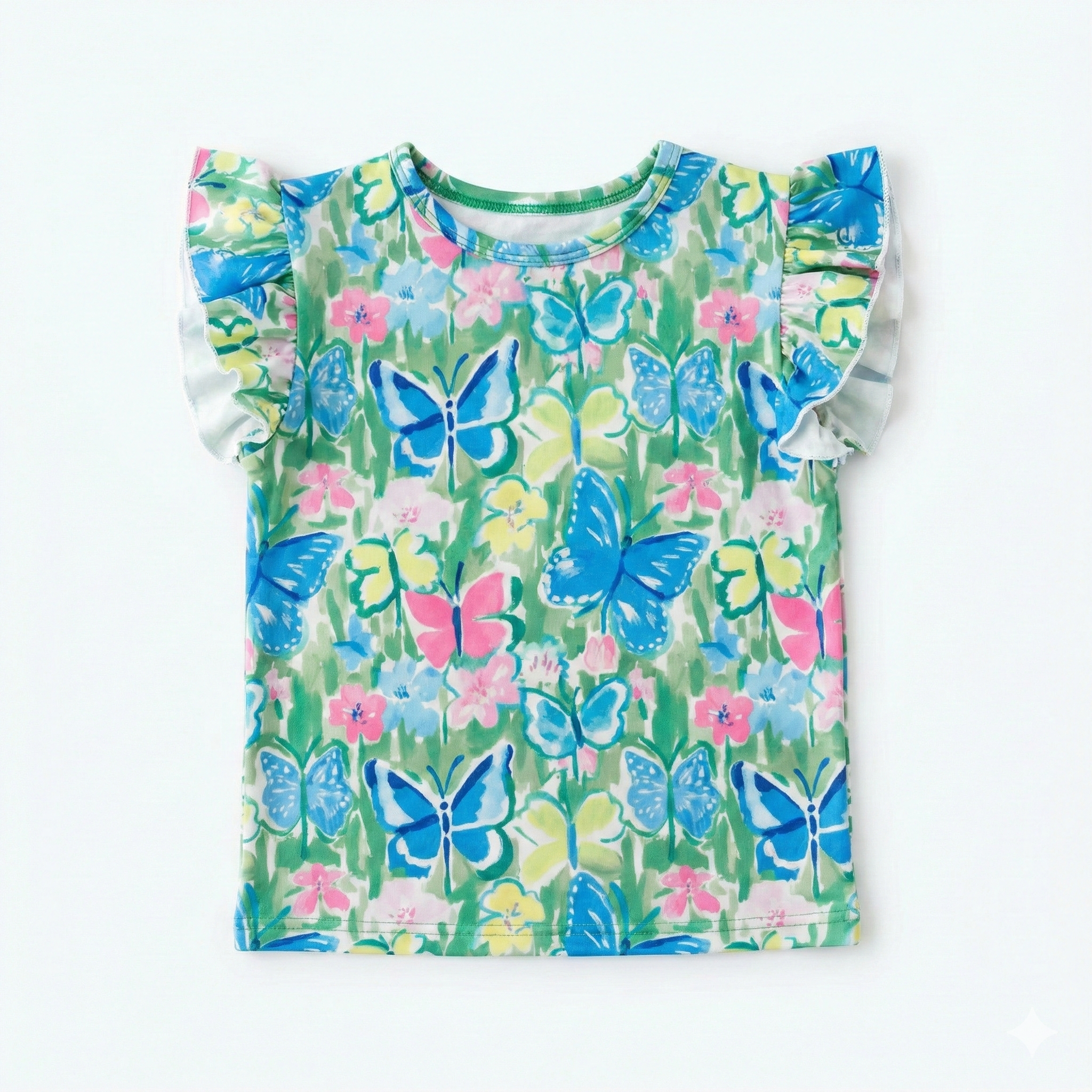 Mila & Rose Girl Ruffled Tee