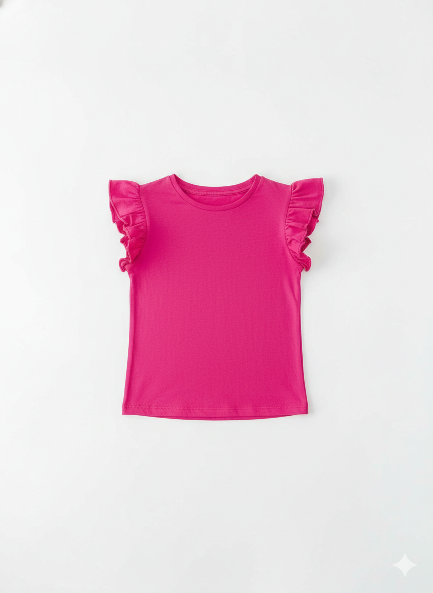 Mila & Rose Girl Ruffled Tee