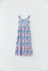 Mila & Rose Watercolor Floral Tiered Maxi Dress