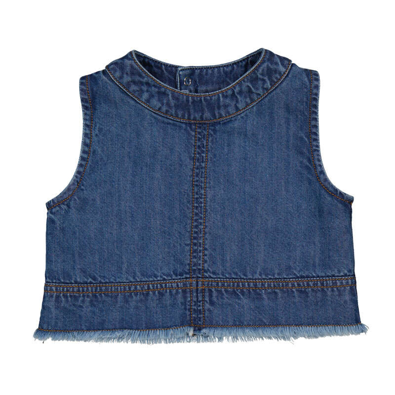 Mayoral Girls Denim Sleeveless Top