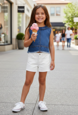 Mayoral Girls Denim Sleeveless Top