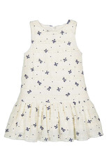 Mayoral Girls Navy Bow Textured Knit Dress