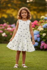 Mayoral Girls Navy Bow Textured Knit Dress