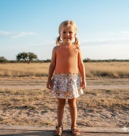 Mayoral Girls Tiered Floral Skort