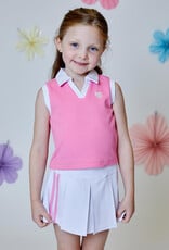 Design History Girl Collared Sleeveless Top