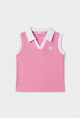 Design History Girl Collared Sleeveless Top