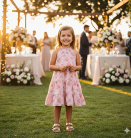 Ava & Yelly Girl Trapeze Floral Dress