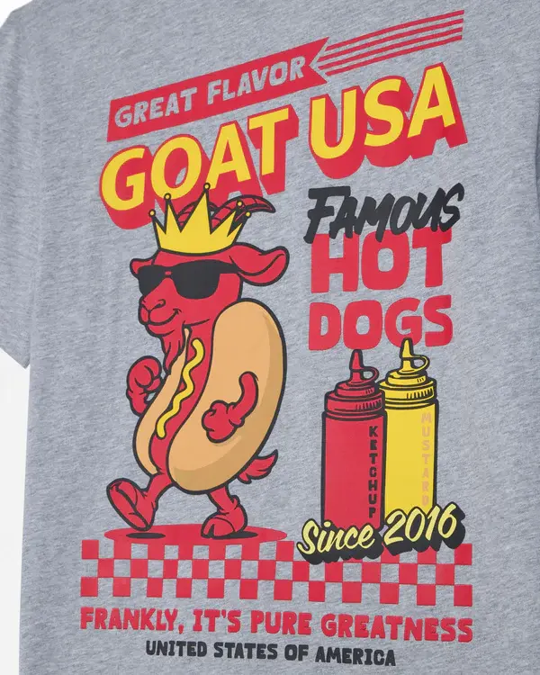 GOAT USA GOAT Famous Hotdog T-Shirt