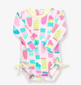 Ruffled Butts Baby & Toddler 1 pc Rash Guard Swimsuit