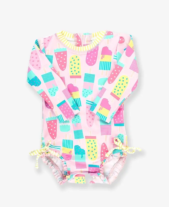 Ruffled Butts Baby & Toddler 1 pc Rash Guard Swimsuit