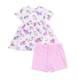 Angel Dear Twirly Dress w/Cartwheel Shorts