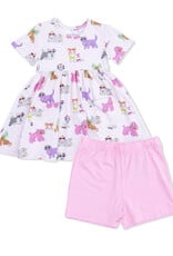 Angel Dear Twirly Dress w/Cartwheel Shorts