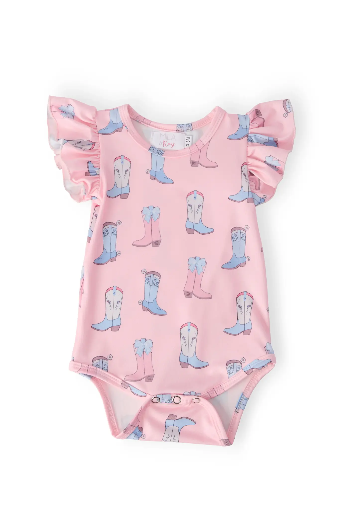 Mila & Rose Baby Girl Flutter Bodysuit
