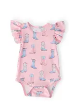 Mila & Rose Baby Girl Flutter Bodysuit