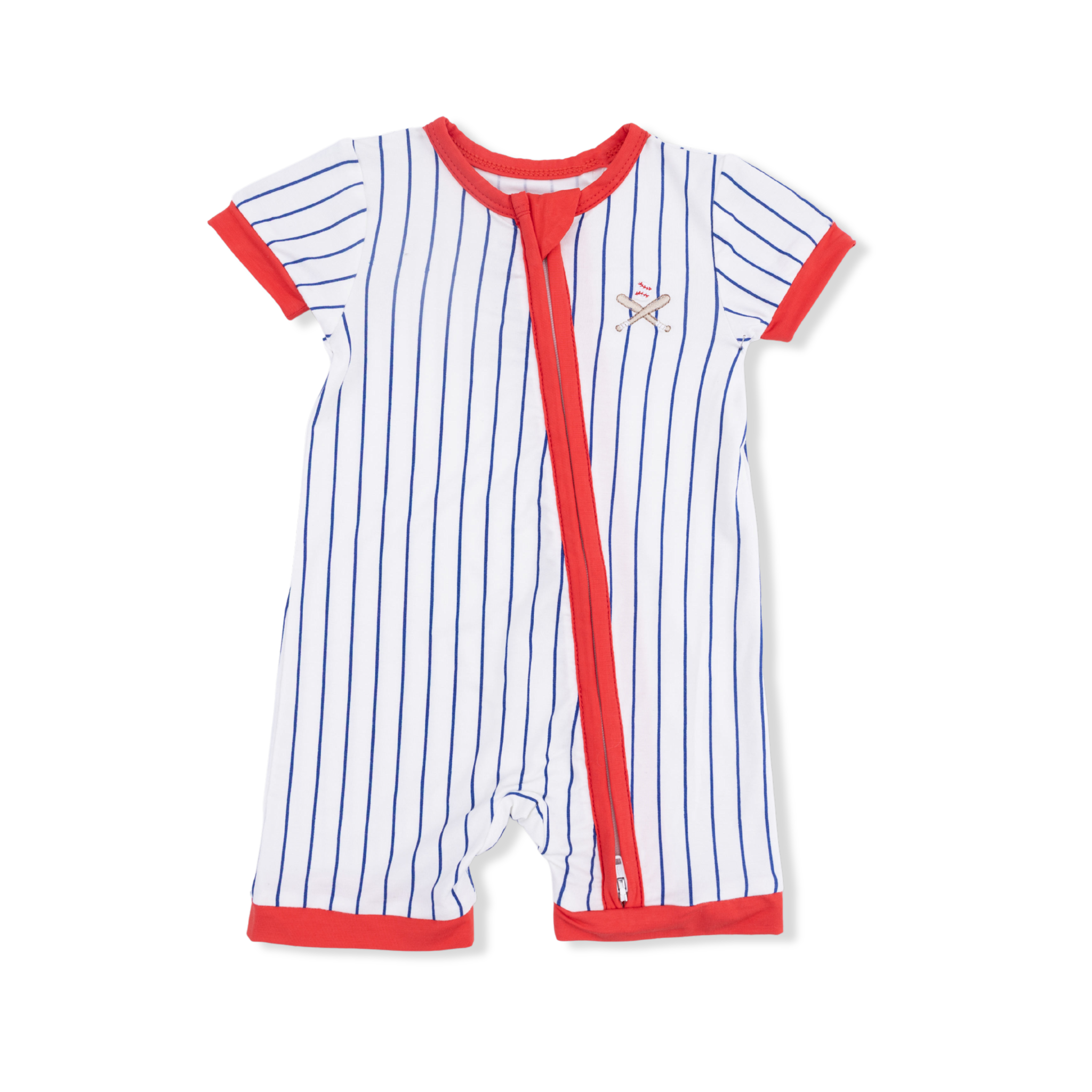Angel Dear Baseball Stripe Romper