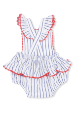 Angel Dear Baseball Stripe Sunsuit