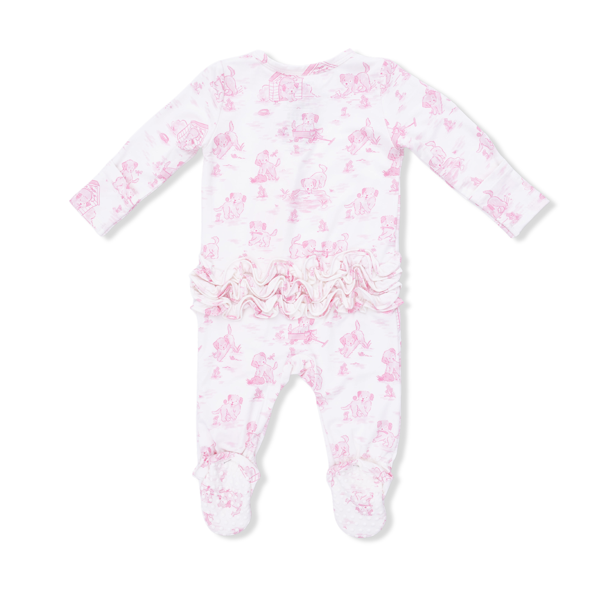 Angel Dear Baby Girl, Bamboo 2-Way Zipper Footie