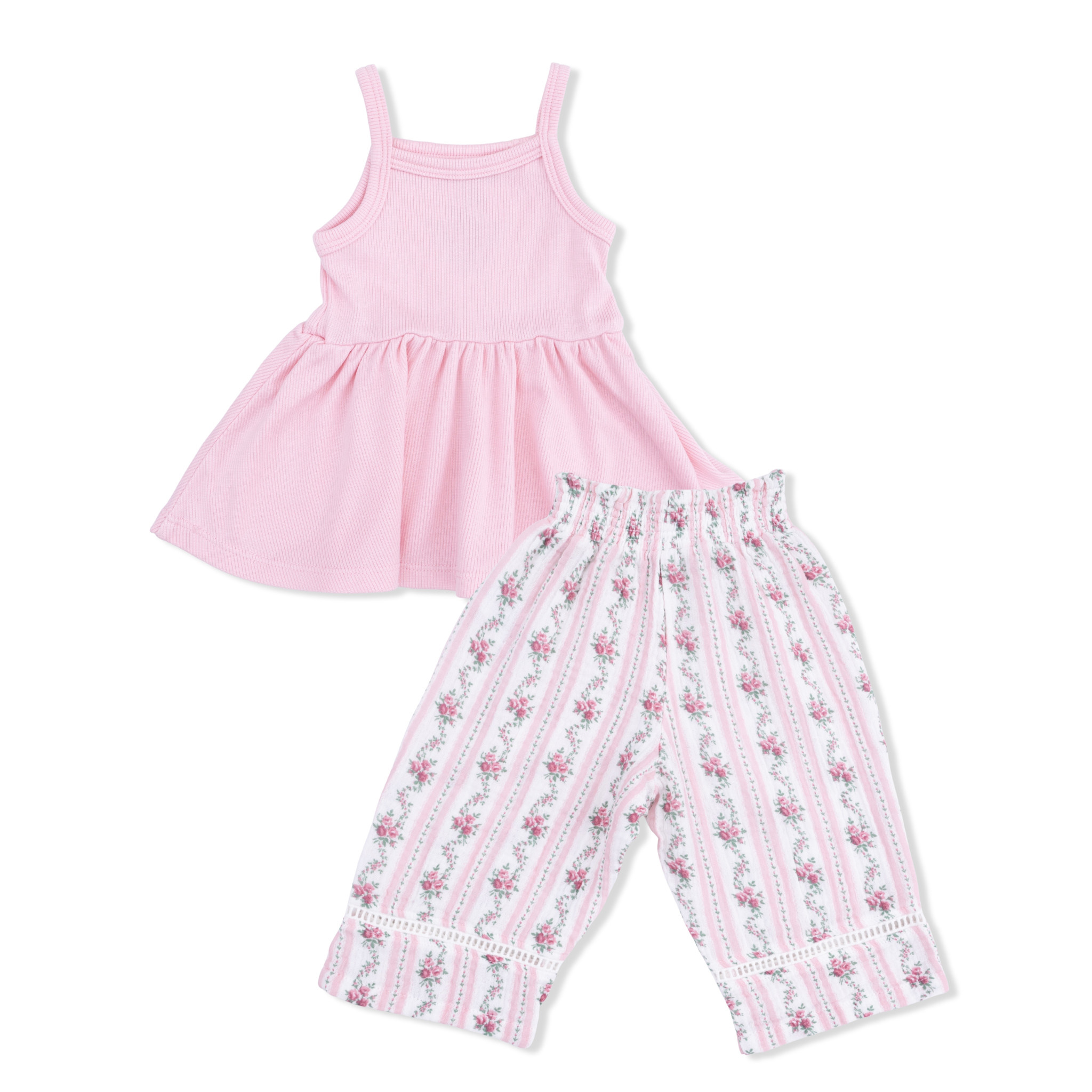 Angel Dear Peplum Tank & Smocked Waist Pant Set