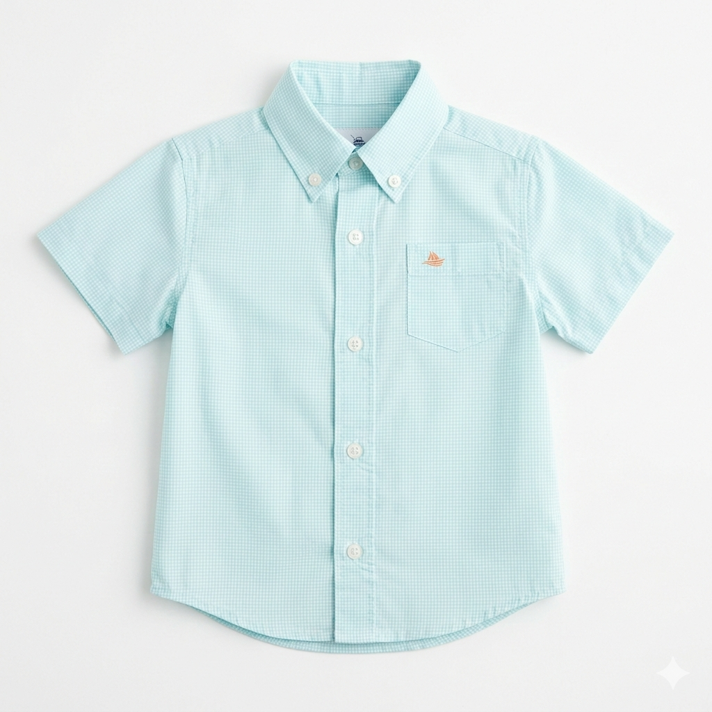 Southbound Boy's Checked Performance S/S Shirt