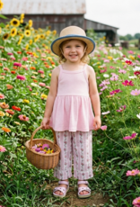 Angel Dear Peplum Tank & Smocked Waist Pant Set