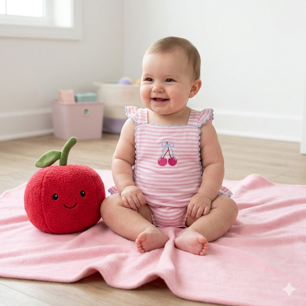 Angel Dear Ric Rac Ruffled Sunsuit