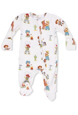 Angel Dear Baby Boy 2 Way Zipper Bamboo Footie