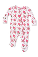 Angel Dear Baby Girl, Bamboo 2-Way Zipper Footie