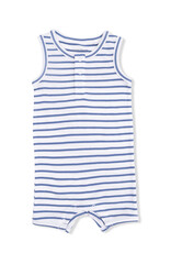 Angel Dear Striped Henley Romper