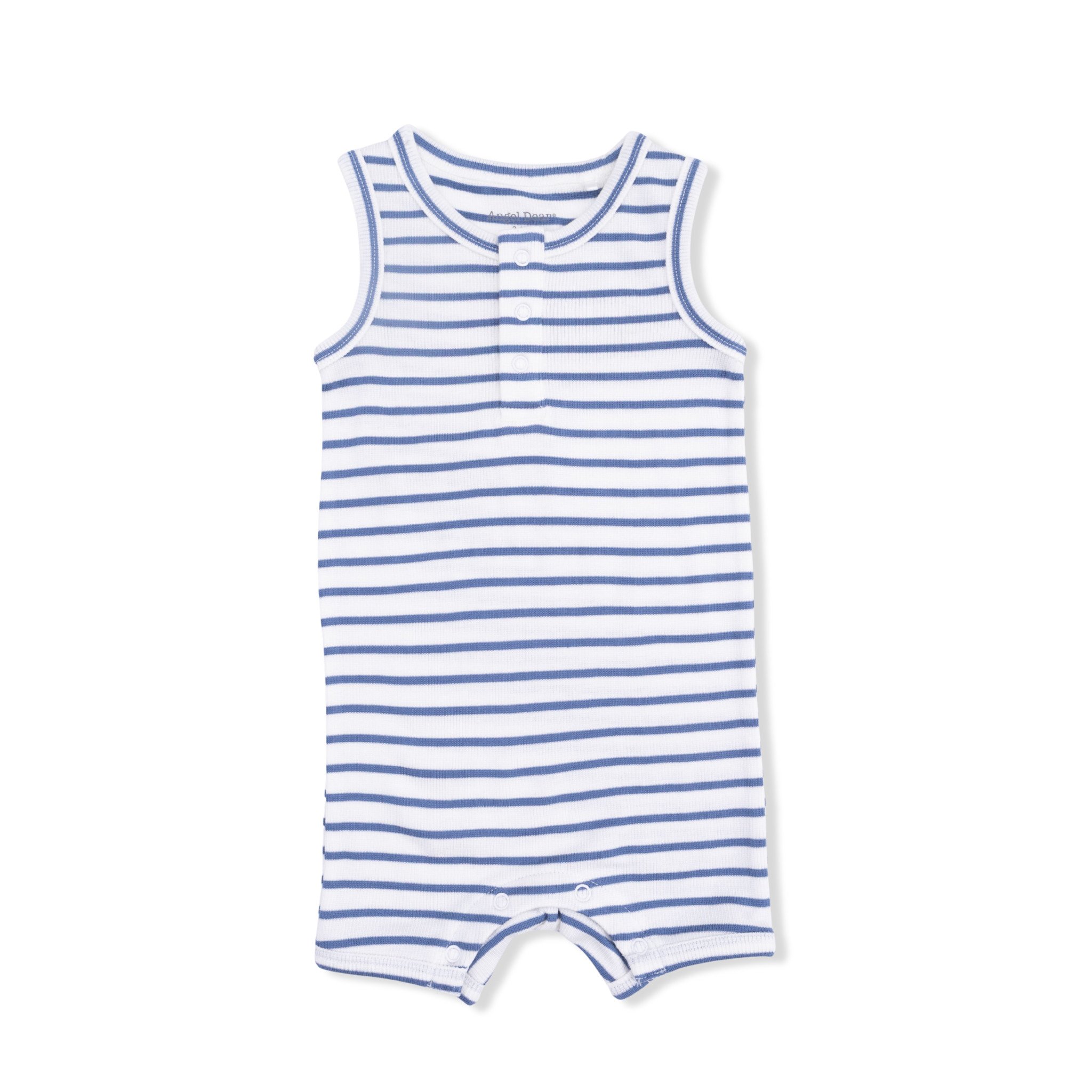 Angel Dear Striped Henley Romper