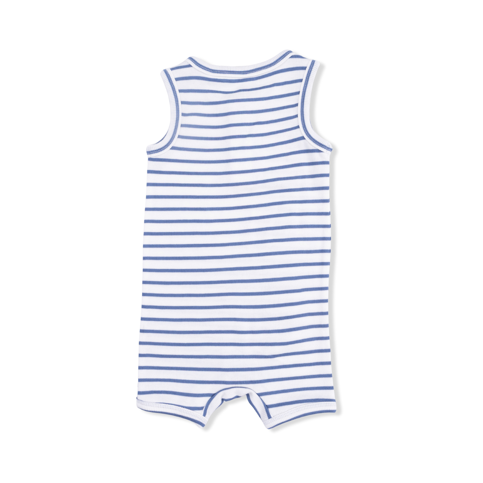 Angel Dear Striped Henley Romper