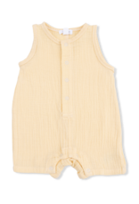 Angel Dear Solid Muslin Sleeveless Shortie Romper