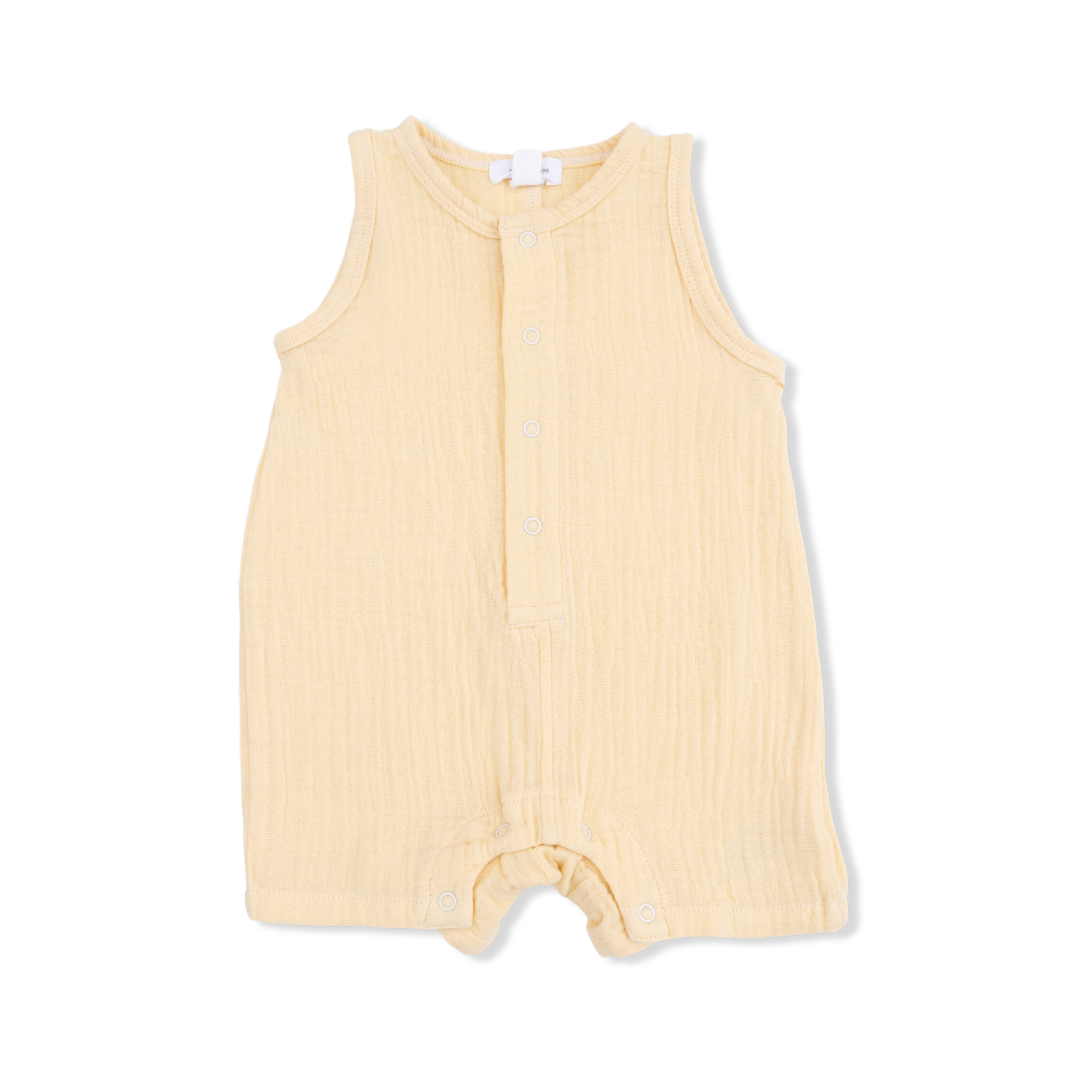 Angel Dear Solid Muslin Sleeveless Shortie Romper