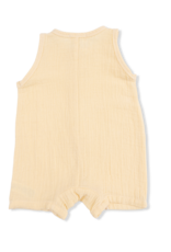 Angel Dear Solid Muslin Sleeveless Shortie Romper