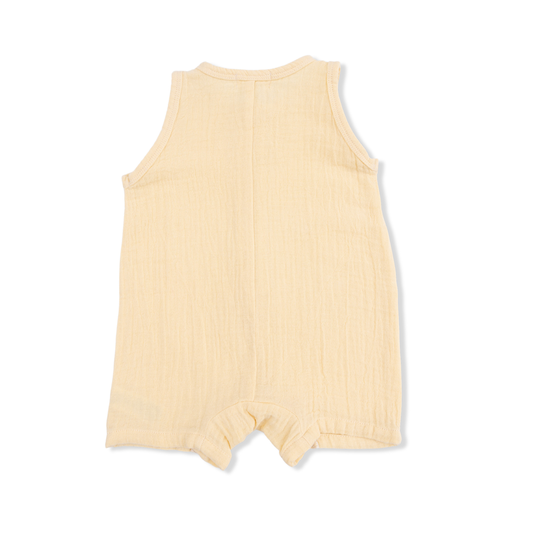 Angel Dear Solid Muslin Sleeveless Shortie Romper