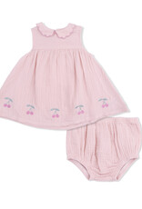 Angel Dear Muslin Sleeveless Collar Dress