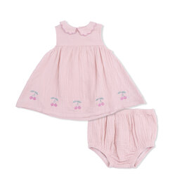 Angel Dear Muslin Sleeveless Collar Dress