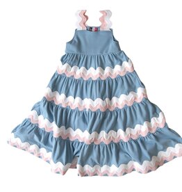 Banana Split Kids Ric -Rac Maxi Dress