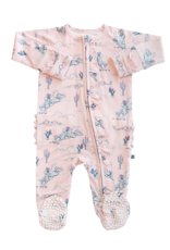 Sweet Bamboo Sweet Bamboo Ruffled Zipper Footie