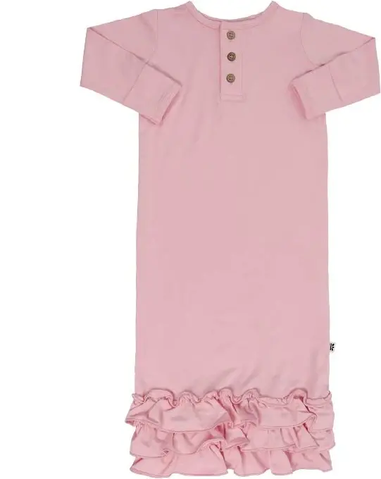 Sweet Bamboo Ruffled Baby Gown