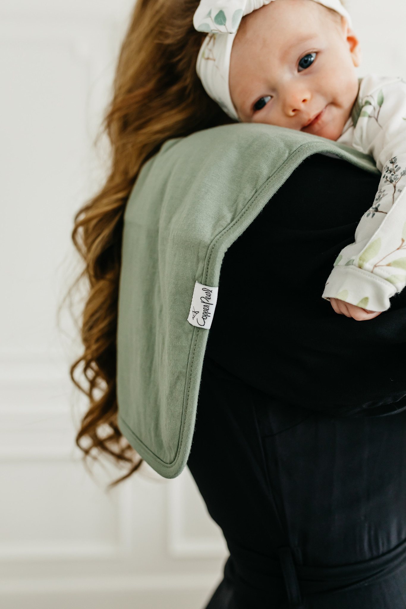 Copper Pearl Solid Burp Clothes