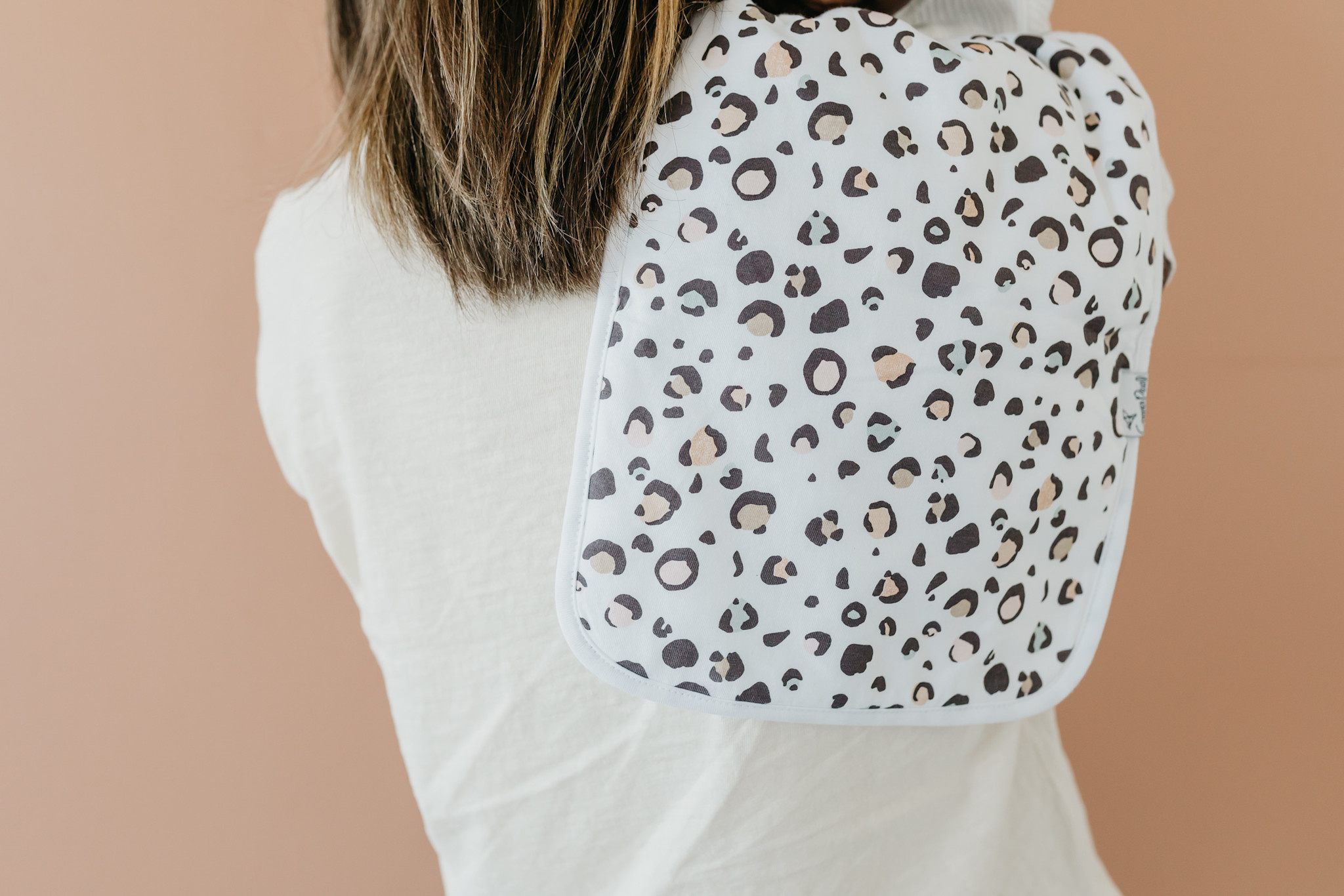 Copper Pearl Printed Burp Cloth