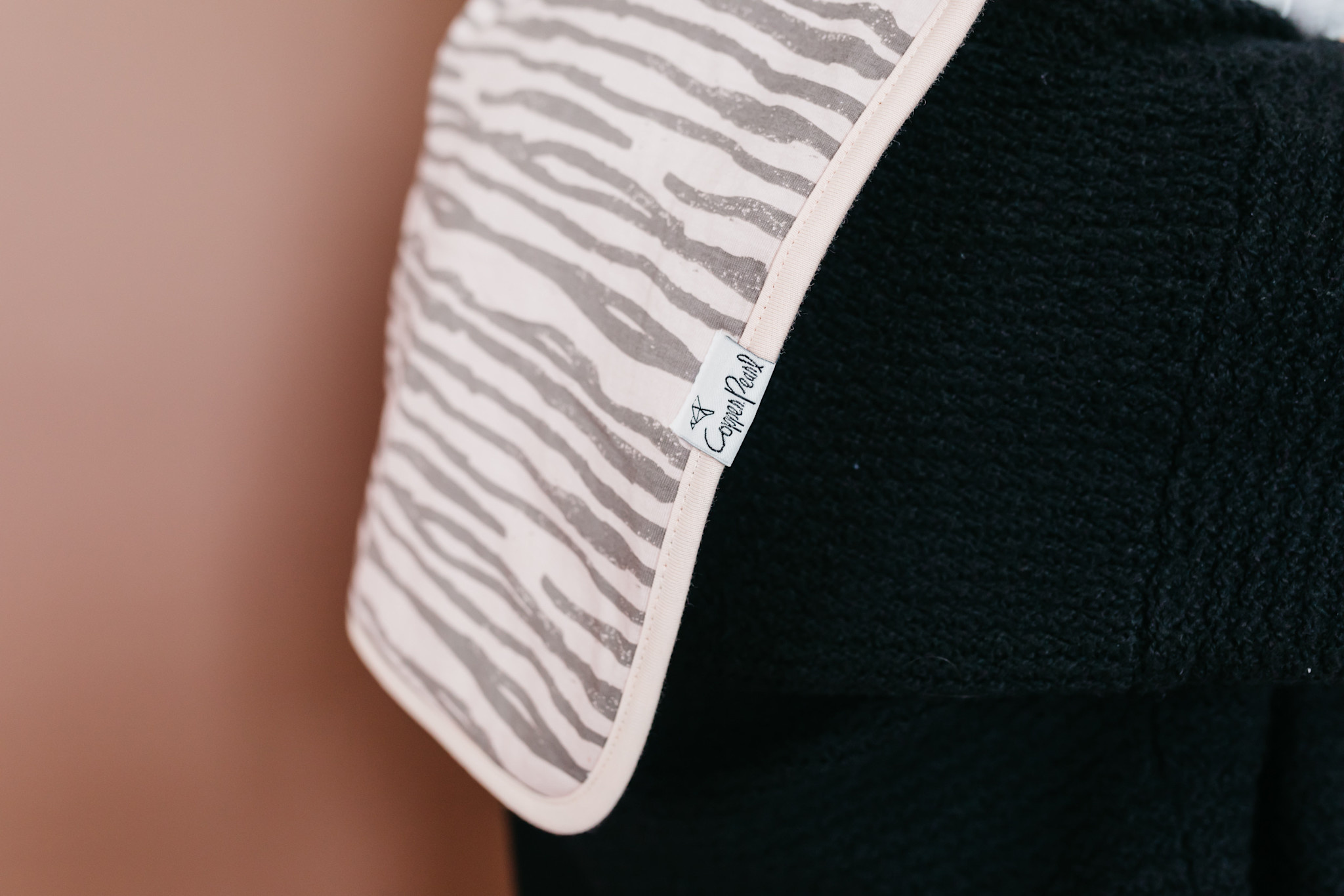 Copper Pearl Printed Burp Cloth