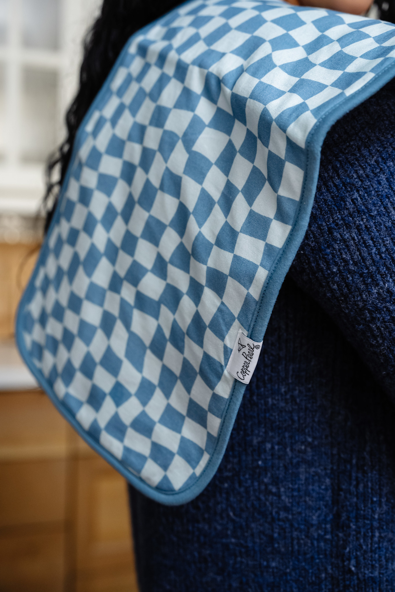 Copper Pearl Printed Burp Cloth