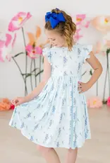 Mila & Rose Blue Bonnet Twirl Dress