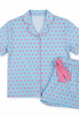 Sunshine Society Junior Girls 2 pc Short Silky Pj Set