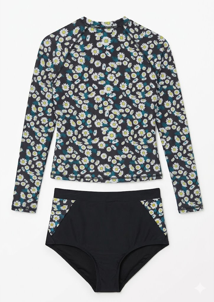 Marina West Junior & YC Women's L/S 2 pc Swimsuit