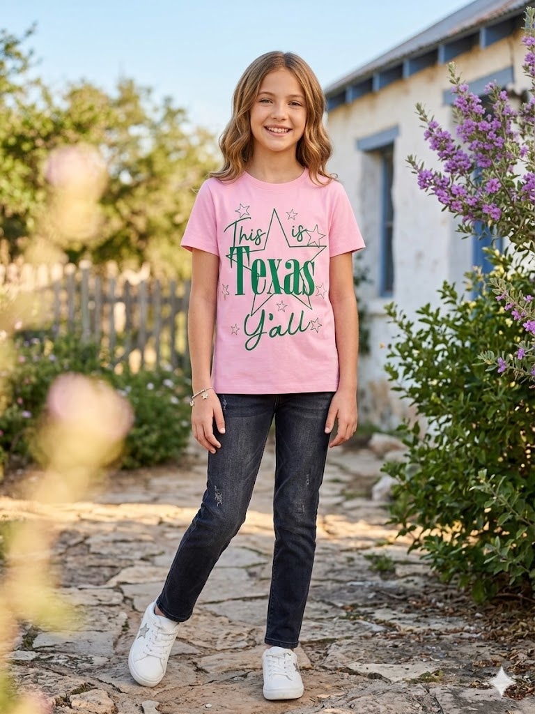 Sweet Soul Clothing Co. Junior Tween This Is Texas Y'all